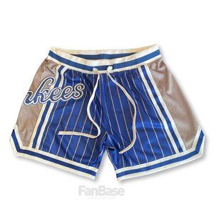 Blue and Gray Athletic Men's Shorts